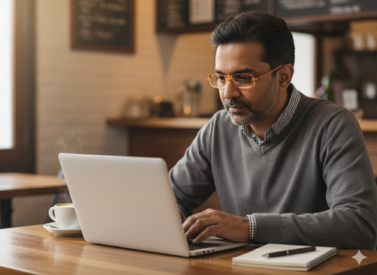 Compact 2A Folding Monitor Reading Glasses