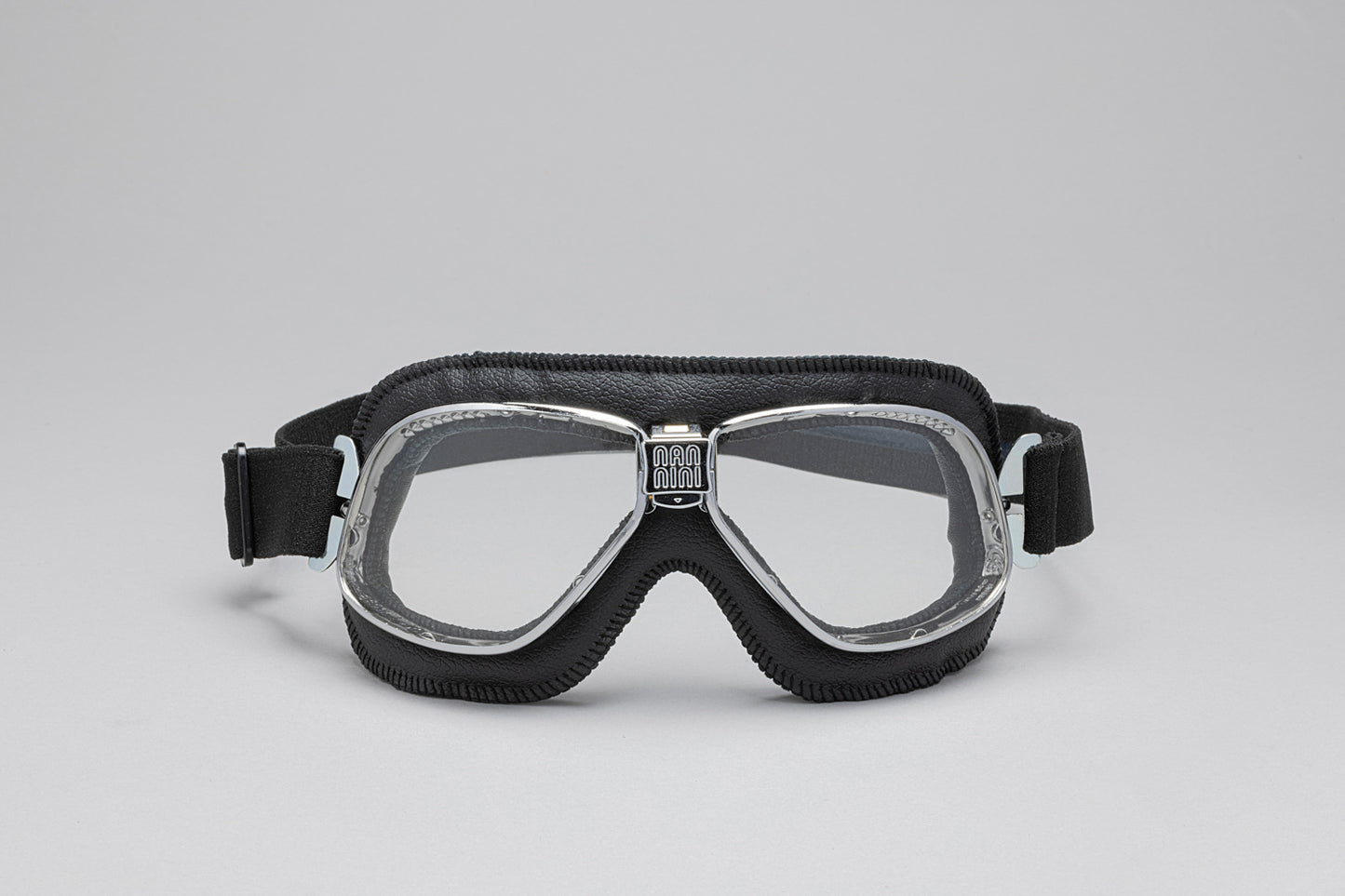 Cruiser Padded Leather Motorcycle Goggles