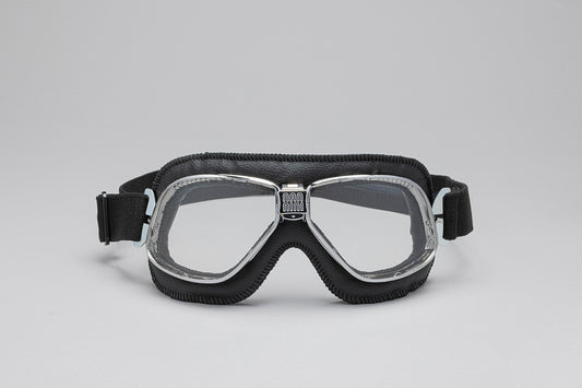Cruiser Padded Leather Motorcycle Goggles