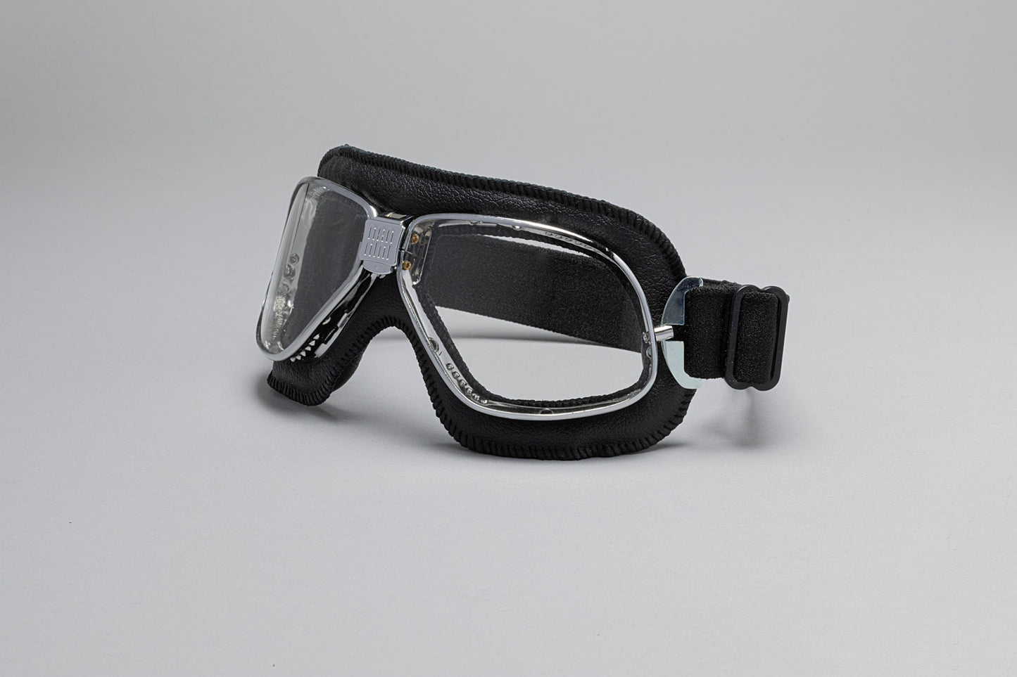 Cruiser Padded Leather Motorcycle Goggles