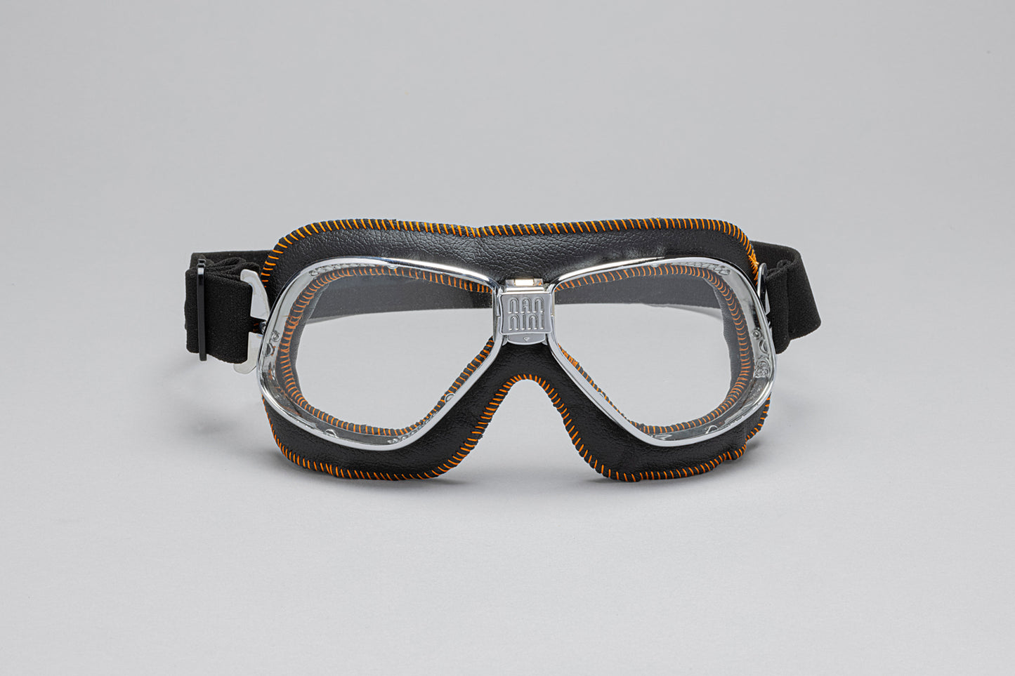 Cruiser Padded Leather Motorcycle Goggles