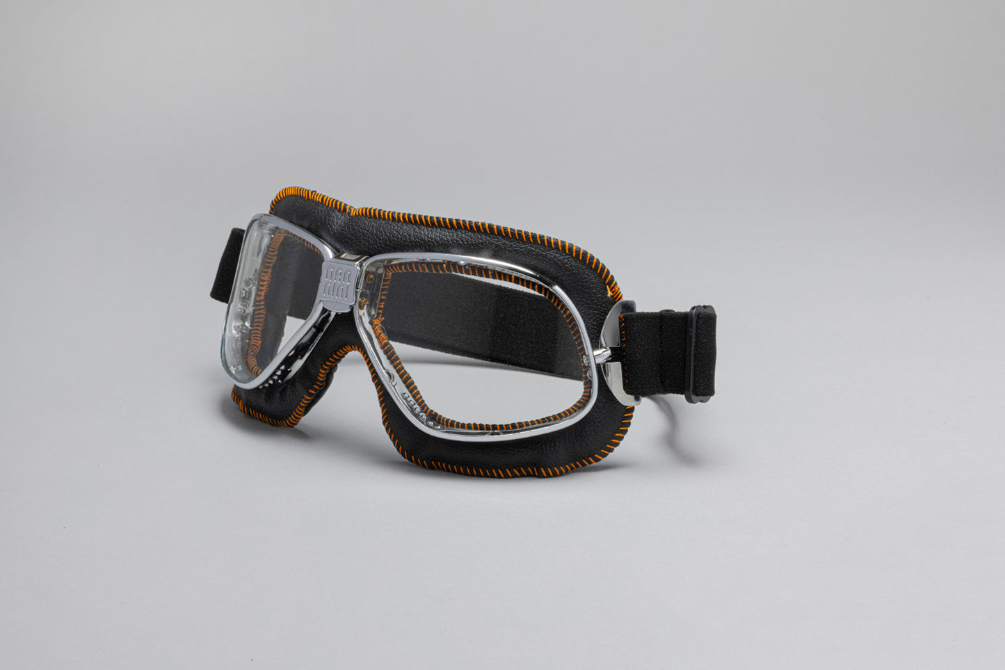 Cruiser Padded Leather Motorcycle Goggles