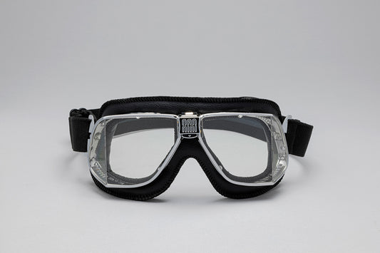 Custom Padded Leather Motorcycle Goggles