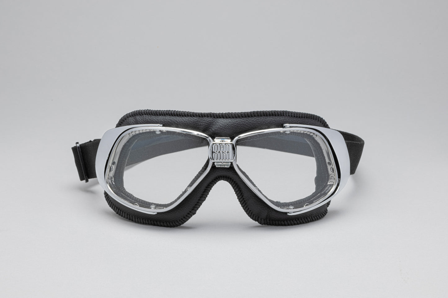 Rider Padded Leather Motorcycle Goggles
