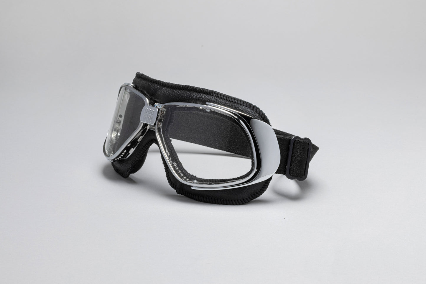 Rider Padded Leather Motorcycle Goggles