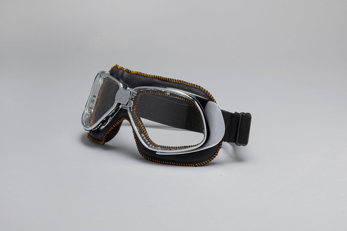 Rider Padded Leather Motorcycle Goggles