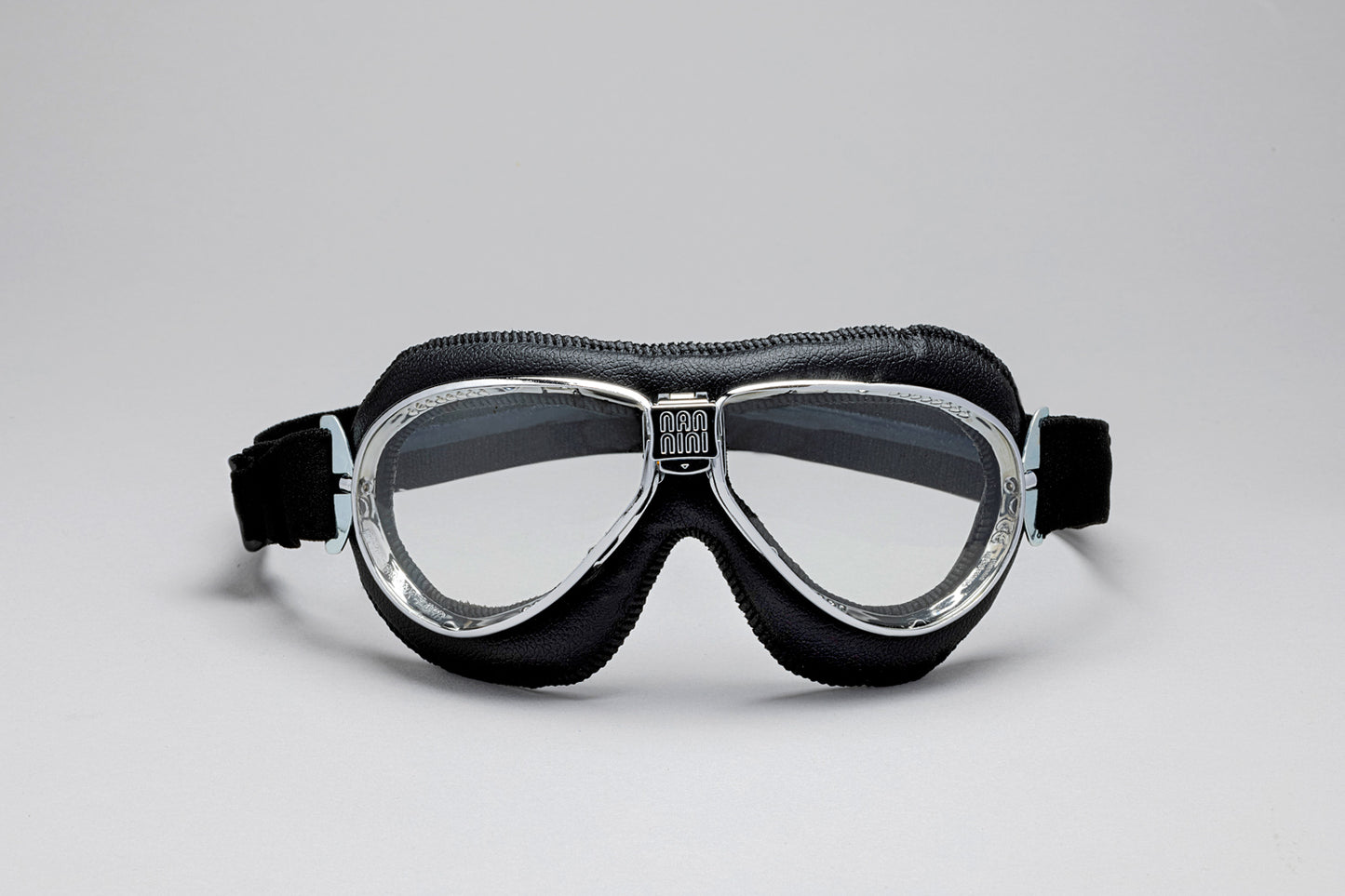 TT Padded Leather Motorcycle Goggles