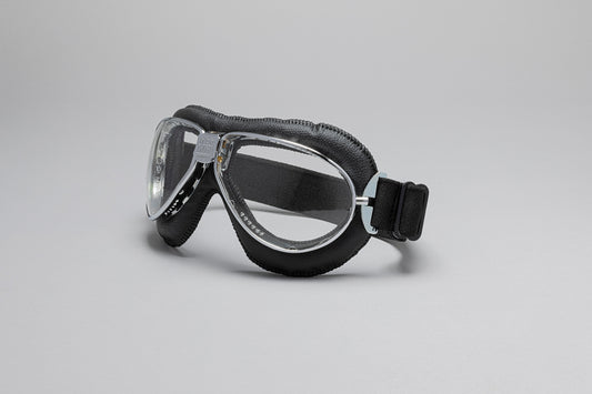 TT Padded Leather Motorcycle Goggles