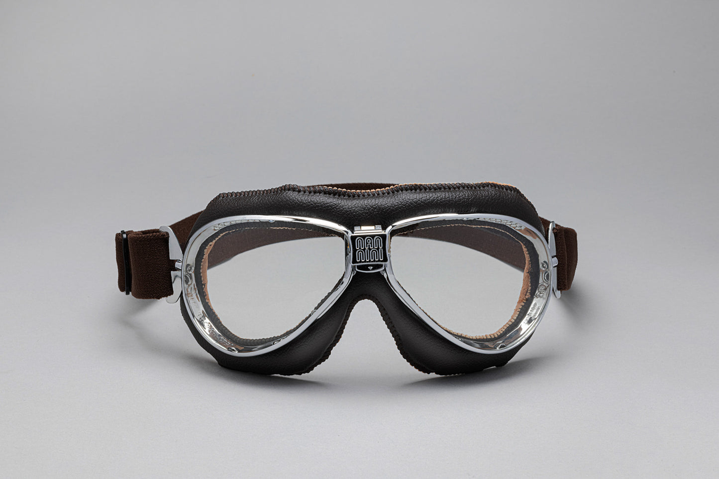 TT Padded Leather Motorcycle Goggles