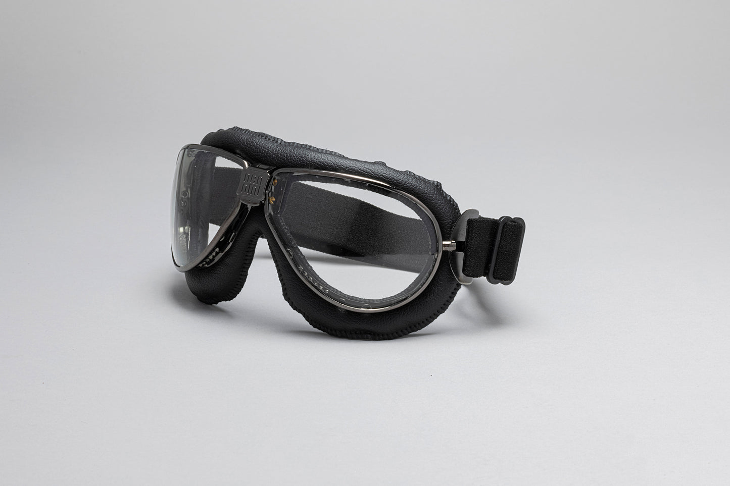 TT Padded Leather Motorcycle Goggles