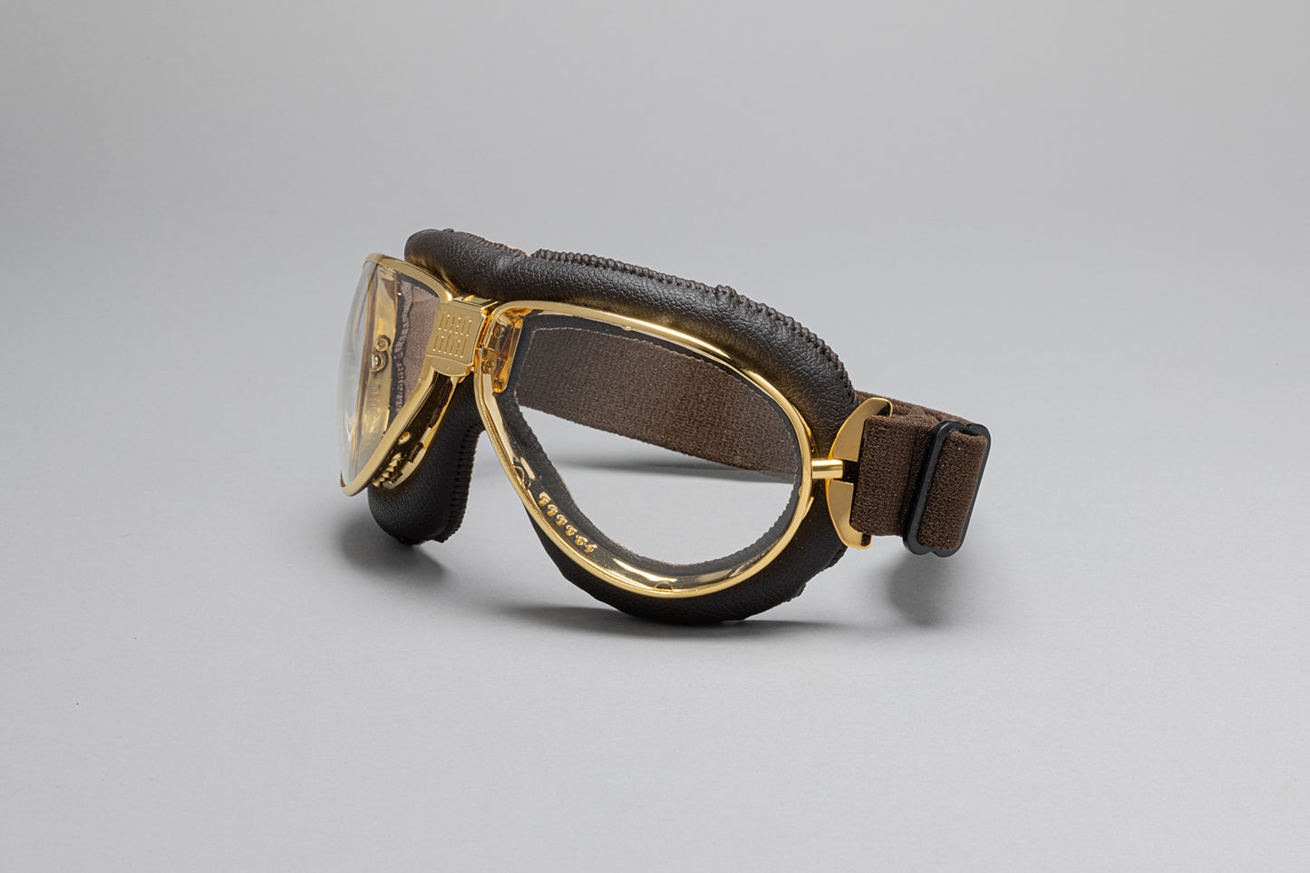 TT Padded Leather Motorcycle Goggles
